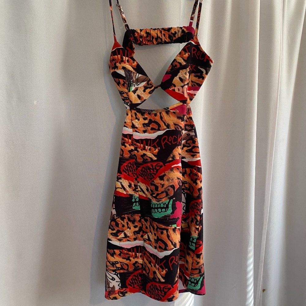 Princess Polly mini dress FRONT ROW PRINT
